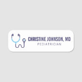 名前をカスタムする |医療用聴診器 |ドクターナース 名札 (正面)