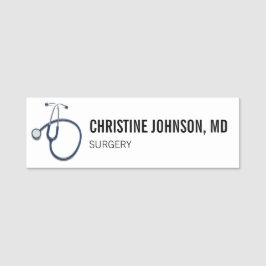名前をカスタムする|医療用聴診器|医師ナース 名札