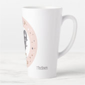 名前をカスタムする〔占星術の〕十二宮図の署名 カフェラテマグ (右)