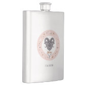 名前をカスタムする〔占星術の〕十二宮図の署名 フラスク (右)