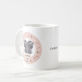 名前をカスタムする〔占星術の〕十二宮図サインジェミニ コーヒーマグカップ (正面左)