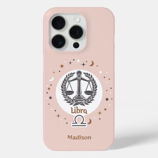 名前をカスタムする〔占星術の〕十二宮図サインライブラリー Case-Mate iPhoneケース (裏面)