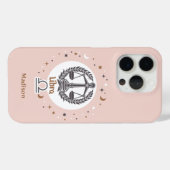 名前をカスタムする〔占星術の〕十二宮図サインライブラリー Case-Mate iPhoneケース (裏面 (横))