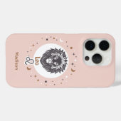 名前をカスタムする〔占星術の〕十二宮図サインレオ Case-Mate iPhoneケース (裏面 (横))
