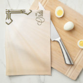 名前をカスタムする、叙位十周年 キッチンタオル (四つ折り)