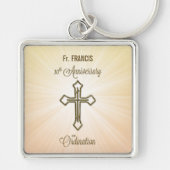 名前をカスタムする、叙位十周年 キーホルダー (正面)