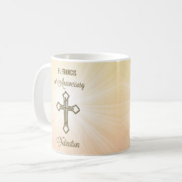 名前をカスタムする、叙位十周年 コーヒーマグカップ