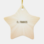 名前をカスタムする、叙位十周年 セラミックオーナメント (裏面)