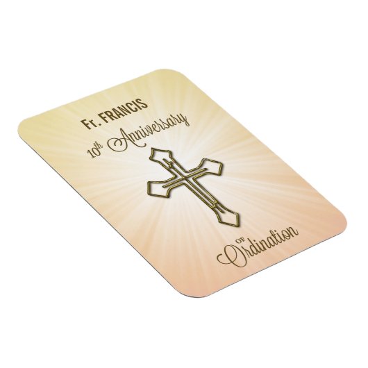 名前をカスタムする、叙位十周年 マグネット (右側)