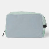 名前をカスタムする、可愛モダンい灰色の青い斑点 ドップキット (裏面)