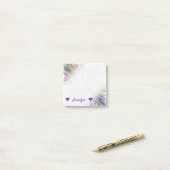 名前をカスタムする + 多彩ライン破烈パターン ポストイット (デスク上)