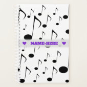 名前をカスタムする+多数の音符パターンプランナー プランナー手帳 (正面)
