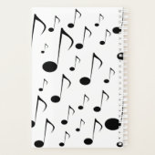 名前をカスタムする+多数の音符パターンプランナー プランナー手帳 (裏面)