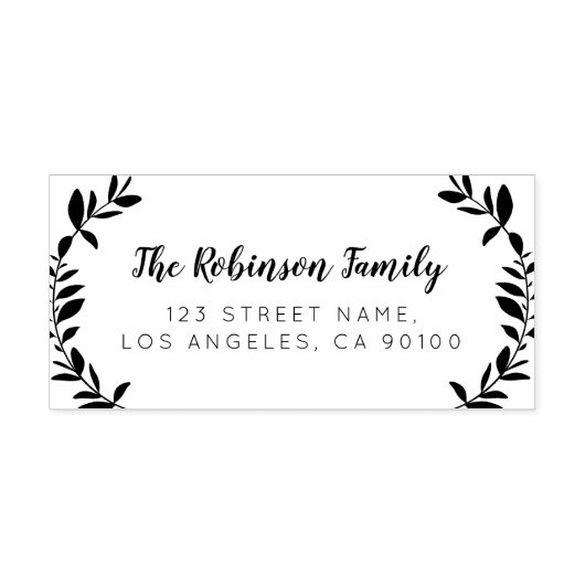 名前をカスタムする |差出人住所スタンプ セルフインキングスタンプ (デザイン)