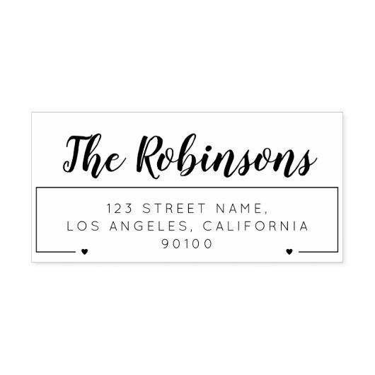 名前をカスタムする |差出人住所スタンプ セルフインキングスタンプ (デザイン)