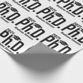 名前をカスタムする&年の博士課程 ラッピングペーパー (角)