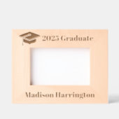 名前をカスタムする&年間卒業 レーザー彫刻フレーム (正面)