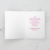 名前をカスタムする&年、アニバーサリーヌン宗教生活 カード (内部)