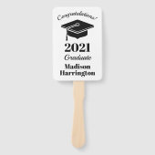 名前をカスタムする、年、写真卒業ファンセット ハンドファン (正面)