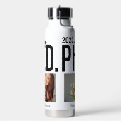 名前をカスタムする、年、写真 ウォーターボトル (左面)