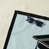 名前をカスタムする、年、写真、カラー卒業 ビーチタオル (インサイチュ)