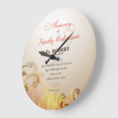 名前をカスタムする&年、第60期聖職者 ラージ壁時計 (傾斜)