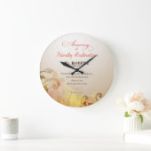 名前をカスタムする&年、第60期聖職者 ラージ壁時計 (ホーム)