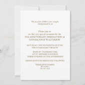 名前をカスタムする・年、10th、Anniversary of Ordination 招待状 (裏面)