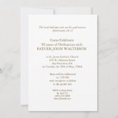 名前をカスタムする・年、65日、叙任命日 招待状 (裏面)