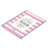 名前をカスタムする、愛は決して失敗しない ノートブック (左側)