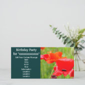 「名前をカスタムする」招待状カードの誕生日パーティー (スタンド正面)