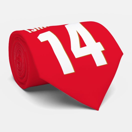 名前をカスタムする、数値、色。スポーツファン ネクタイ (ロール)