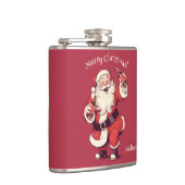 名前をカスタムする&文字おもしろい飲サンタ フラスク (右)