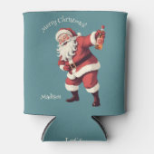 名前をカスタムする&文字おもしろい飲サンタ 缶クーラー (正面)