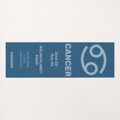 名前をカスタムする/文字および色〔占星術の〕十二宮図徴候がん ヨガマット (裏面(横))