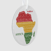 名前をカスタムする&文字アフリカ オーナメント (正面)