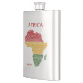 名前をカスタムする&文字アフリカ フラスク (左)