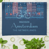 名前をカスタムする/文字アムステルダム キッチンタオル (折り畳み)