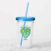 名前をカスタムする&文字アースラブタンブラー アクリルタンブラー (裏面)