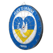 名前をカスタムする&文字ウクライナ ダーツボード (正面右)