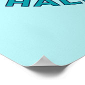 名前をカスタムする/文字カリフォルニアサーフィン ポスター (角)