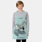 名前をカスタムする&文字キュートコアラ エプロン (着用した状態)