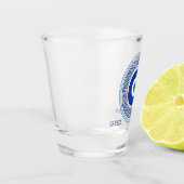 名前をカスタムする&文字ギリシャパターンイブナルアイナザール ショットグラス (左)