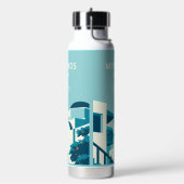 名前をカスタムする&文字ギリシャ ウォーターボトル (左面)