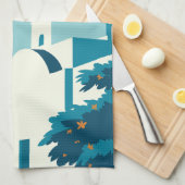 名前をカスタムする&文字ギリシャ キッチンタオル (四つ折り)