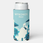 名前をカスタムする&文字ギリシャ スリム缶クーラー (Seltzer裏面)