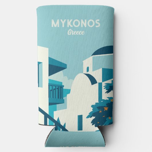 名前をカスタムする&文字ギリシャ スリム缶クーラー (裏面)