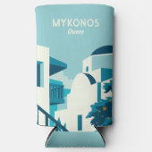 名前をカスタムする&文字ギリシャ スリム缶クーラー (正面)