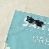 名前をカスタムする&文字ギリシャ ビーチタオル (インサイチュ)