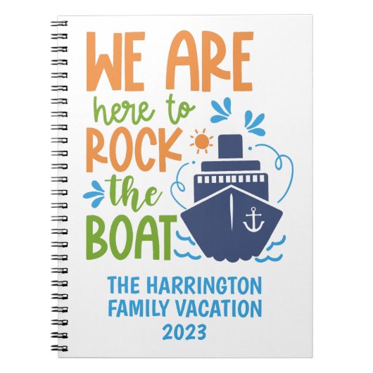 名前をカスタムする/文字クルーズ ノートブック (正面)